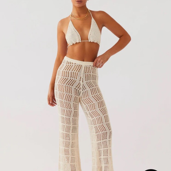 Peppermayo Exclusive - Cabo Paradise Crochet Bra Top - Natural - Picture 2 of 6